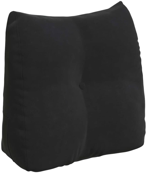 vidaXL Rücken Kissen Schwarz 45 x 24 x 50 cm Samt 42014377