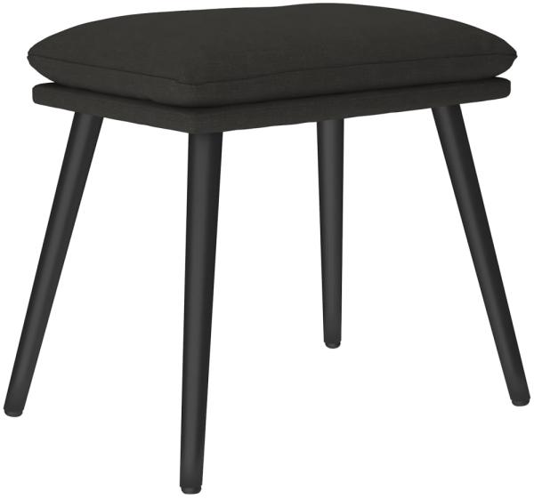vidaXL Fußhocker Schwarz 45 x 29,5 x 39 cm Stoff [341499]