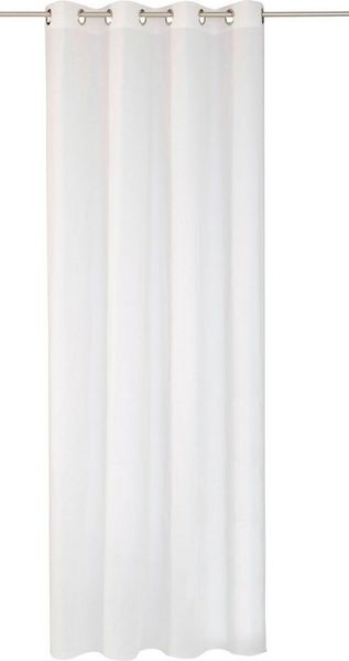 Wirth Gardine Audrey (1 St), Ösen, halbtransparent, Fertigstore mit Ösen (4 cm) nach Maß