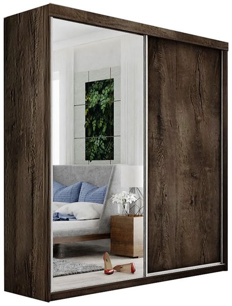 Kleiderschrank Toplo 23/200, ohne Beleuchtung, Farbe: Esche Dunkel Bild 2