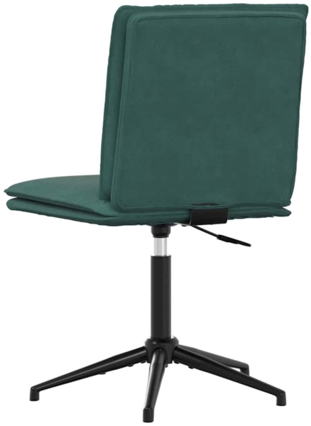 vidaXL Esszimmerstühle 6 Stk. Dunkelgrün Samt 3315699 Bild 5