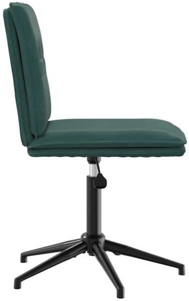 vidaXL Esszimmerstühle 6 Stk. Dunkelgrün Samt 3315699 Bild 4