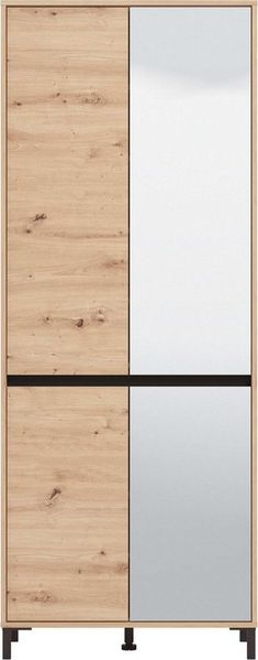 Home affaire Schuhschrank Flannan, Schuhregal, Schuhkommode, Gesamthöhe 205,5 cm mit Spiegeltür, acht Regale und eine Schublade, Gesamtbreite 80 cm
