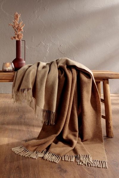Plaid biederlack Kaschmirplaid, super weich 80% Wolle, 20% Kaschmir, Biederlack