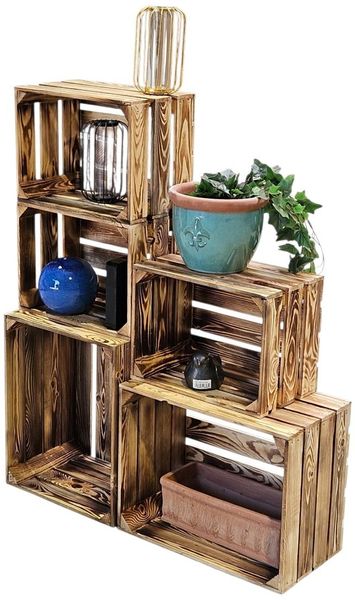 Obstkisten Holzkisten Regal 50 x 40 x 30cm und 40x30x25 5er Bild 7