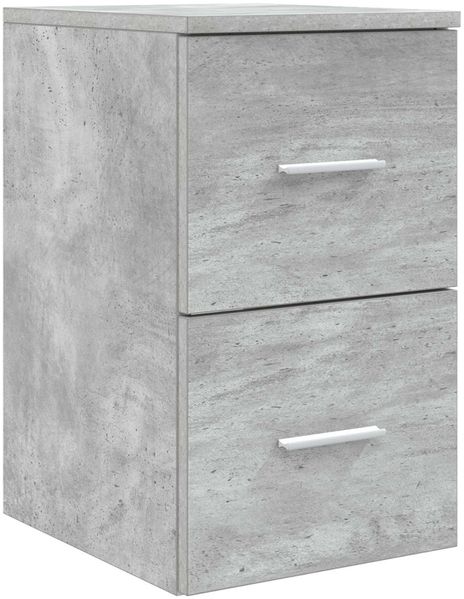 vidaXL Badezimmerschrank Inzwischen Betongrau 30 x 44,5 x 50 cm 890377