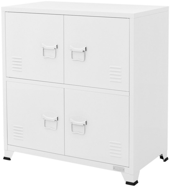 ML-DESIGN Aktenschrank Metallschrank mit Schubladen freistehender Aufbewahrungsschrank (1-St) Lagerschrank weiß Büroschrank Werkzeugschrank Stahlschrank