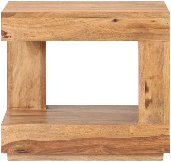 Couchtisch, Sofatisch 45x45x40 cm Massivholz Akazie
