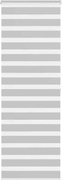 vidaXL Doppelrollo Hellgrau 85x200 cm Stoffbreite 80,9 cm Polyester 4014466