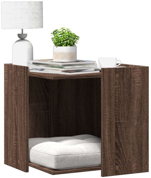 vidaXL Katzenklo Eichen-Optik 53x53x51 cm Holzwerkstoff 857757