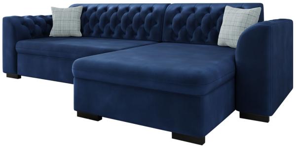 Ecksofa Lerito (Magic Velvet 2216 + Senegal 818, Seite: Rechts)