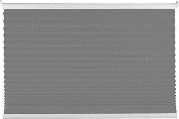 mydeco Plissee FREE, Plissee, Hellgrau, B 110 x H 130 cm, ohne Bohren, Klemmfix
