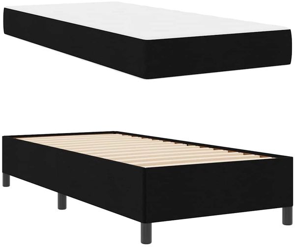 vidaXL Boxspringbett Schwarz 80 x 200 cm Stoff 3398817 Bild 6