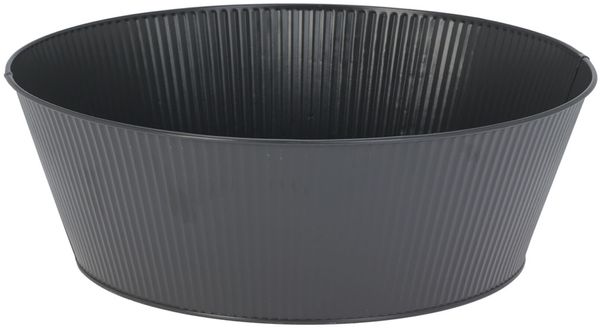 4 Stk. Blumentopf Pflanzgefäß Balkontopf Pflanztopf verzinkt Ø28xH12cm