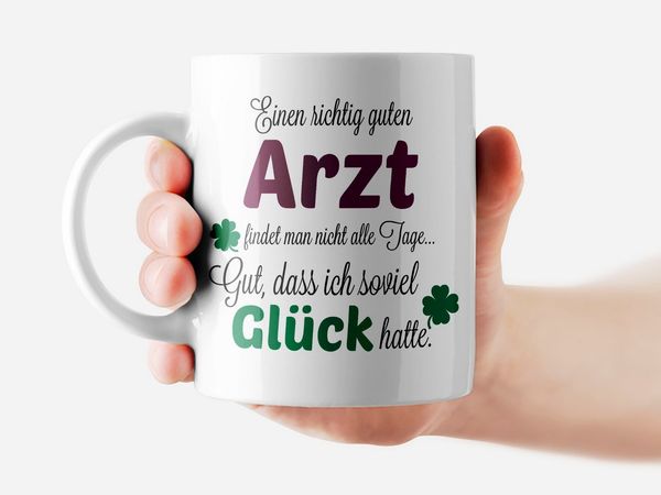 TASSENKING Tasse, Einen guten Arzt. - Tasse - Kaffeebecher - Geschenk