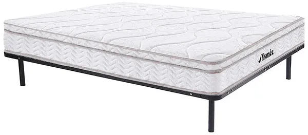Vente-unique - WOLKENTANZ Mattress and bed base set MetallStoff Schwarz - B 160 cm3,8 cm158 cm x H 24 cm25 cm5 cm x L 200 cm198 cm3,8 cm