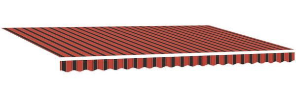 vidaXL Ausziehbare Markise Orange und Braun 500 x 300 cm 3331225 Bild 4
