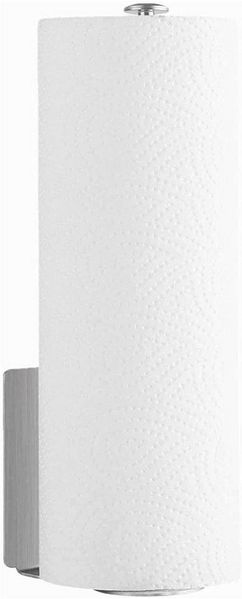 Homfa Küchenrollenhalter Küchenrollenständer Handtuch Papiertuchhalter Edelstahl Ohne Bohren, Selbstklebend, Silberfarbig, Für Küchenrollen, Geschirrhandtuch, Küche