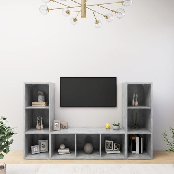 vidaXL | TV-Schränk | 3 pcs 37 x 35 x 107.5 cm 3079965