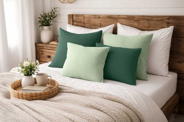Amilian Dekokissen 4er Set mit Füllung - Sofakissen Set - 2 x 45 x 45 cm + 2 x 35 x 45 cm, (4 Stück) Zierkissen - Kuschelkissen - Couchkissen mit Kissenfüllung