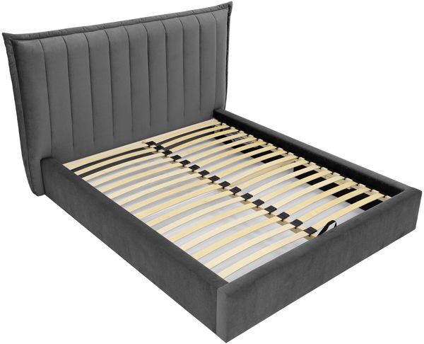 Polsterbett Lilkus mit Bettkasten, 2 Kammern (Farbe: Kronos 19) Bild 5