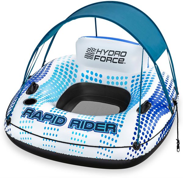 Bestway Schwimmring 123 x 123 x 51 cm Rapid Rider | mit Sonnendach