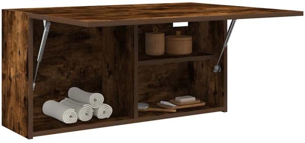 vidaXL Bad-Wandschrank Räuchereiche 80x25x40 cm Holzwerkstoff 860089