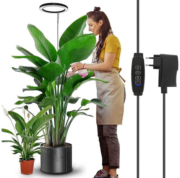 MUPOO Pflanzenlampe LED-Wachstumslicht Vollspektrum,160LEDs Pflanzenlicht, Timer 3/9/12H