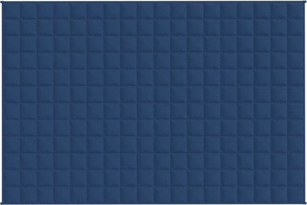 vidaXL Gewichtsdecke Stoff, 1x Gewichtsdecke, Blau, 135x200 cm, Stoff, 10 kg Bild 3