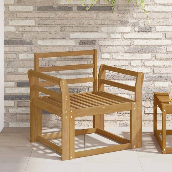 vidaXL Outdoor-Sofagarnitur Massivholz Akazie Weiß 3438973