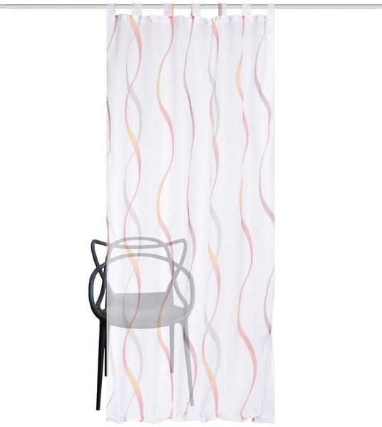 HOME WOHNIDEEN Schlaufenschal 245 x 140 cm 1x Fertigschal inkl. 1x Bügelband Rot