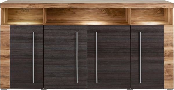 INOSIGN Sideboard Roger,Breite 182cm, stilvolle Schrank mit 4 Türen, Kommode mit viel Stauraum, Einlegeböden verstellbar