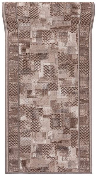 Mazovia Läufer Läufer Teppichläufer Brücke - Vorzimmer Küche - Beige, 67 x 100 cm, Kurzflor, Rutschfest, Meterware, Verschiedene Größen