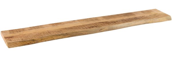 Steckboard mit Baumkante Wandregal Mango rough lackiert 140 x 20 Amanda 159472363