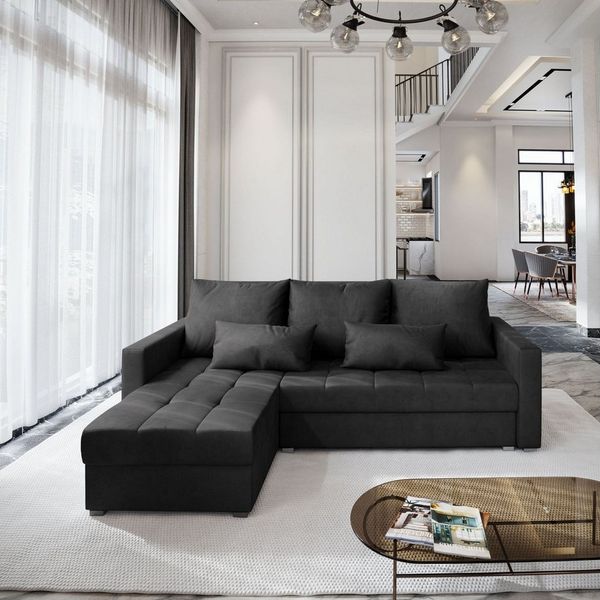 Masseno Ecksofa KOS PIK mit Schlaffunktion L-Form, Sofa mit Bettkasten