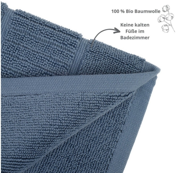 liebling Badematte Badvorleger, Badteppich Organic, formstabil, vegan, Baumwolle (Bio-Baumwolle), starke Saugfähigkeit, schnell trocknend, hochwertige Luxusqualität Bild 3