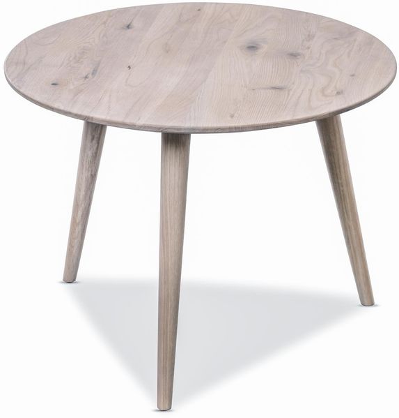 Beistelltisch >Oslo< in bianco, Wildeiche - 45x60cm (HxD)