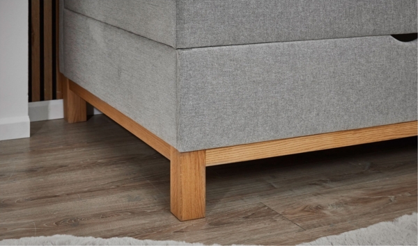 Studioliege Savona / Santos, Stoff, Grau, 97 x 88 x 209 cm Bild 3