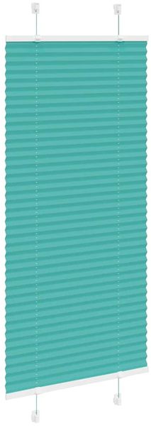 vidaXL Plissee Petrolgrün 65x100 cm Stoffbreite 64,4 cm Polyester 4015374 Bild 3