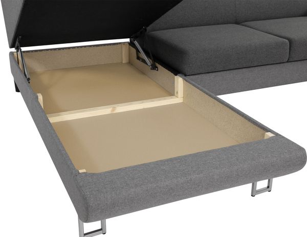 Ecksofa Fonti Cord (Farbe: Poso 29, Seite: Links) Bild 5