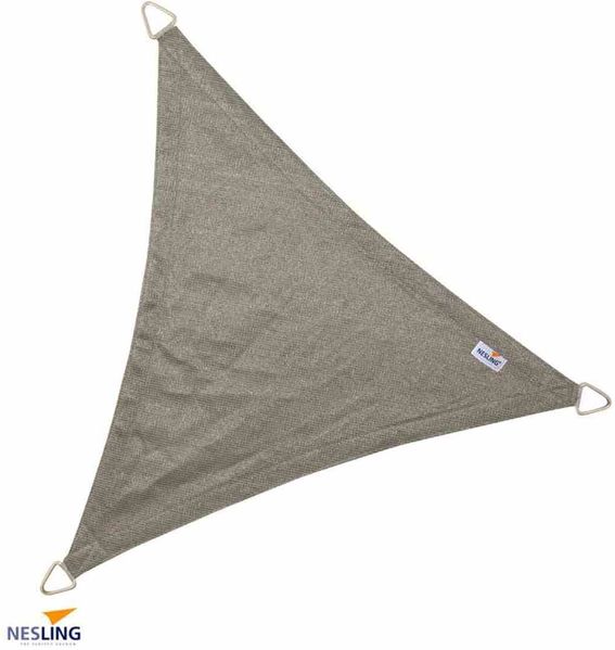 nesling Coolfit Sonnensegel (Dreieck 3,6m x 3,6m x 3,6m, Anthrazit) Sonnenschutz, Wasser und Wind durchlässig, UV-beständig