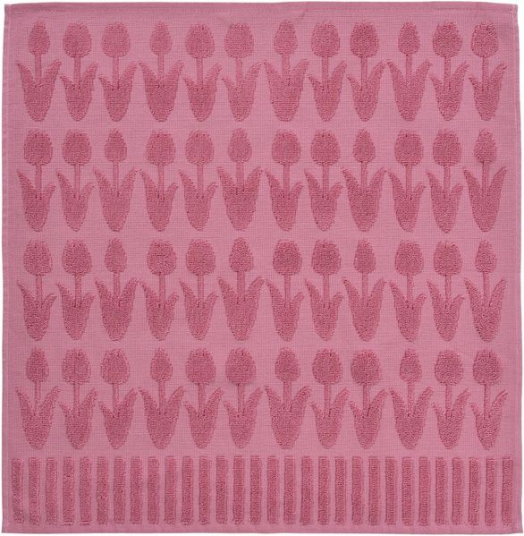 Primavera Geschirrtuch Frottee 50 x 50cm pink Tulpen