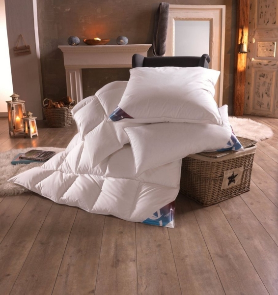 Häussling - Luksus Hygge warm - Winter-Kassettenbett 100er Daune 155x220 cm,