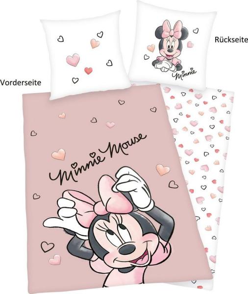 Disney Kinderbettwäsche Disney´s Minnie Mouse, Renforcé, mit tollem Minnie Mouse Motiv