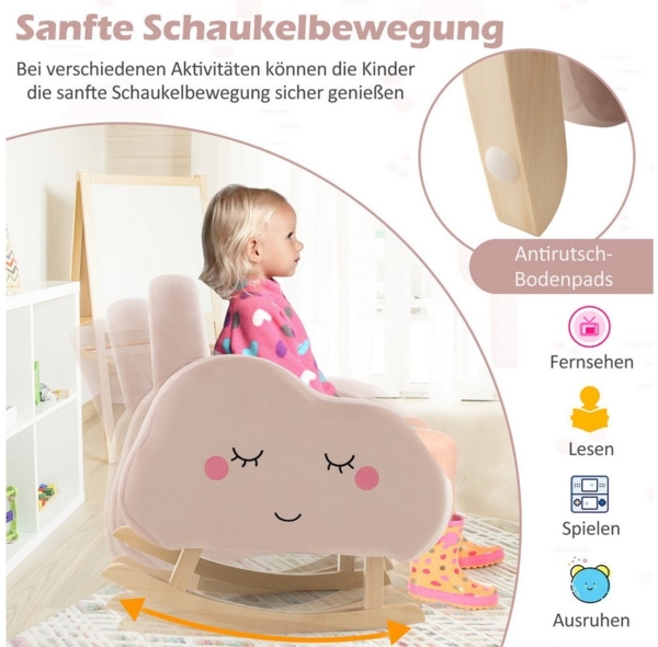 KOMFOTTEU Kindersessel, Kindersofa aus Samt & Schwamm Bild 3