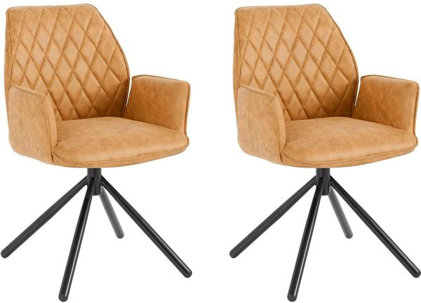 loft24 Esszimmerstuhl Pablo (2er-Set), mit Armlehne