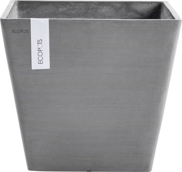 Ecopots Pflanztopf Rotterdam 50 x 50 x 44 cm grau