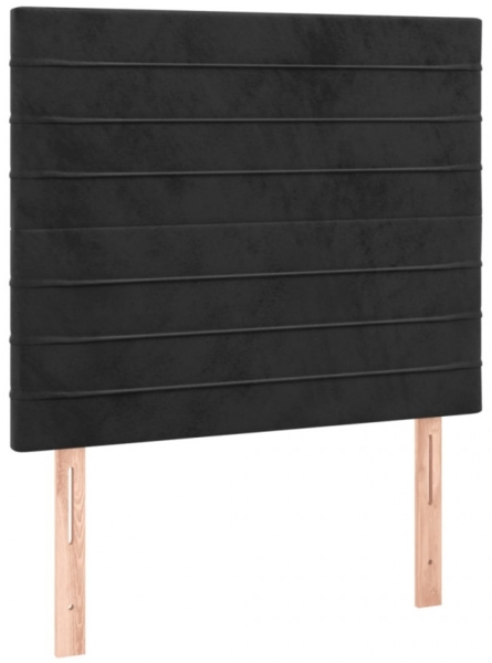 vidaXL Boxspringbett mit Matratze Schwarz 80x200 cm Samt 3132707 Bild 6