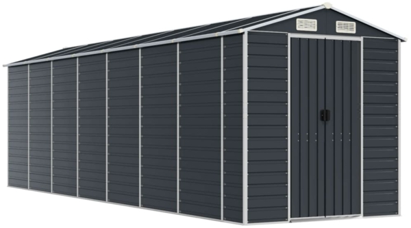 vidaXL Gerätehaus Anthrazit 191x640x198 cm Verzinkter Stahl 3188259