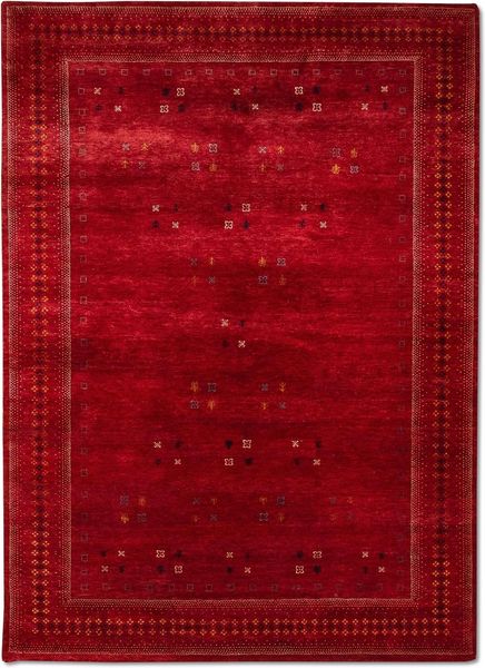 Gabbeh Teppich - Loribaft Indus »Croco« 300 x 200 cm - rot